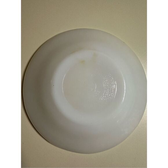 Federal Glass Luster Iridescent Opalescent Diamond Moonglow Saucer Set 5.5” - Picture 5 of 8